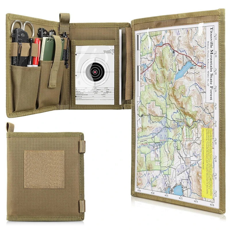 Edc Deep Carry - 戦術地図収納バッグマップホルダーケース折りたたみ雑貨ポーチ EDC ユーティリティツールバッグアウトドアハイキングキャンプ狩猟アクセサリー