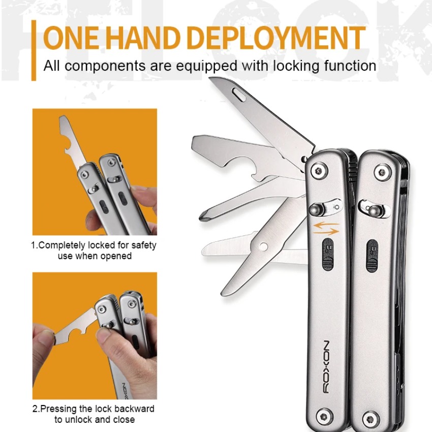 Edc Carry Pliers - R's純正S804Gフレックスマルチツールプライヤー オープンソースモジュラーデザイン カスタマイズ可能なマルチツール 日常持ち運びEDC ホビー アウトドア