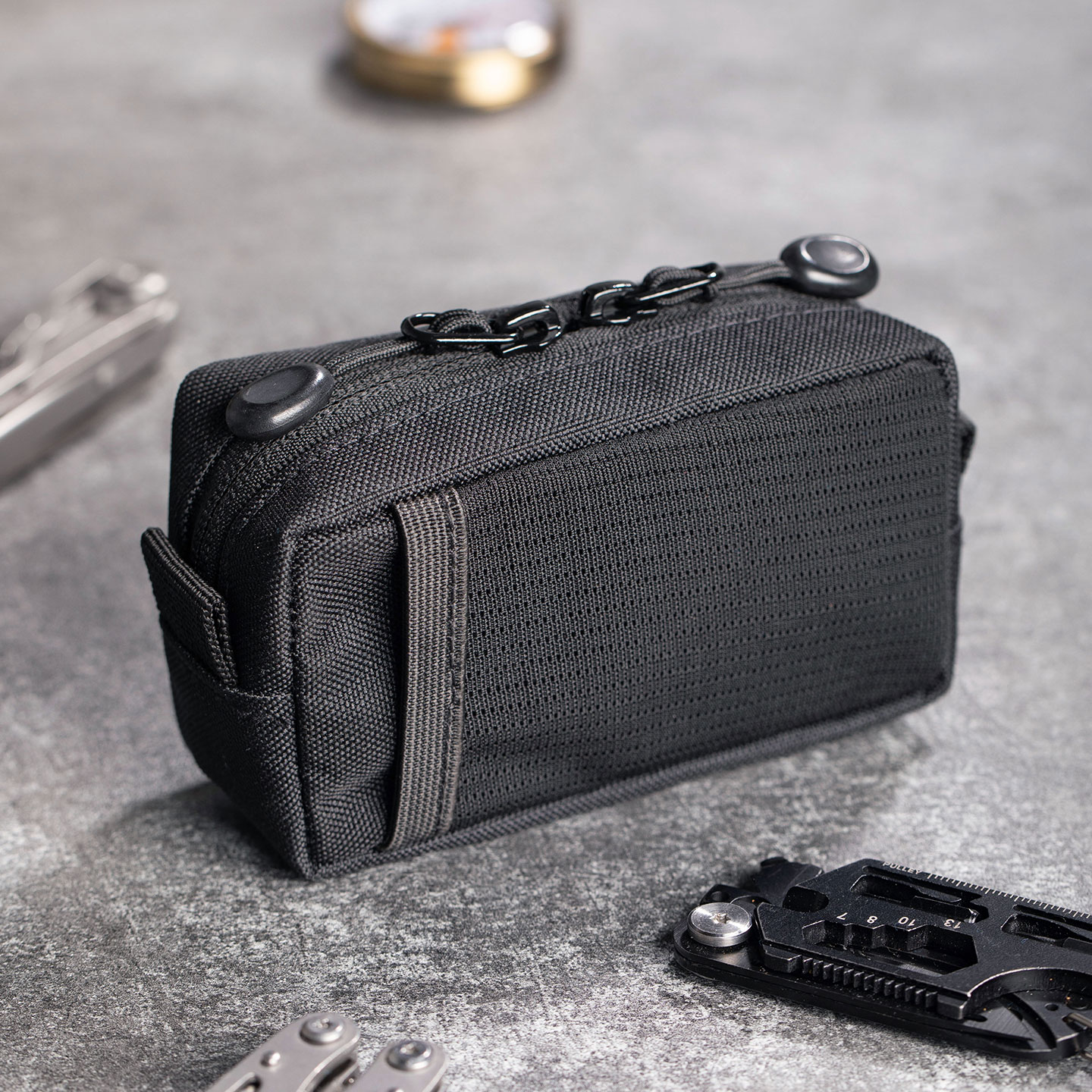 Edc Everyday Carry Gear - 戦術的なEDCオーガナイザーバッグ、耐久性のあるオックスフォード生地のギアポーチ、ポケットデザインでアウトドア、ハイキング、旅行、日常の持ち運びに最適