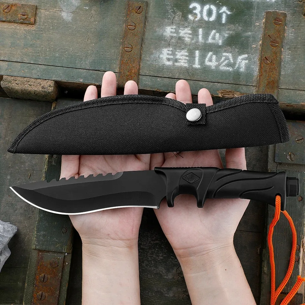 Edc Concealed Carry Knife - 固定刃ストレートナイフ高硬度多目的キャンプ・サバイバルツール、アウトドアEDCジャケットに最適