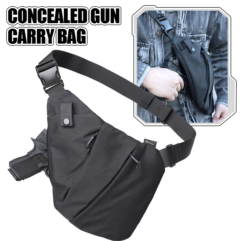 Edc Concealed Carry Bag - 隠し戦術ピストルバッグ,メンズクロスボディバッグ,ピストルケース,盗難防止EDCバッグ