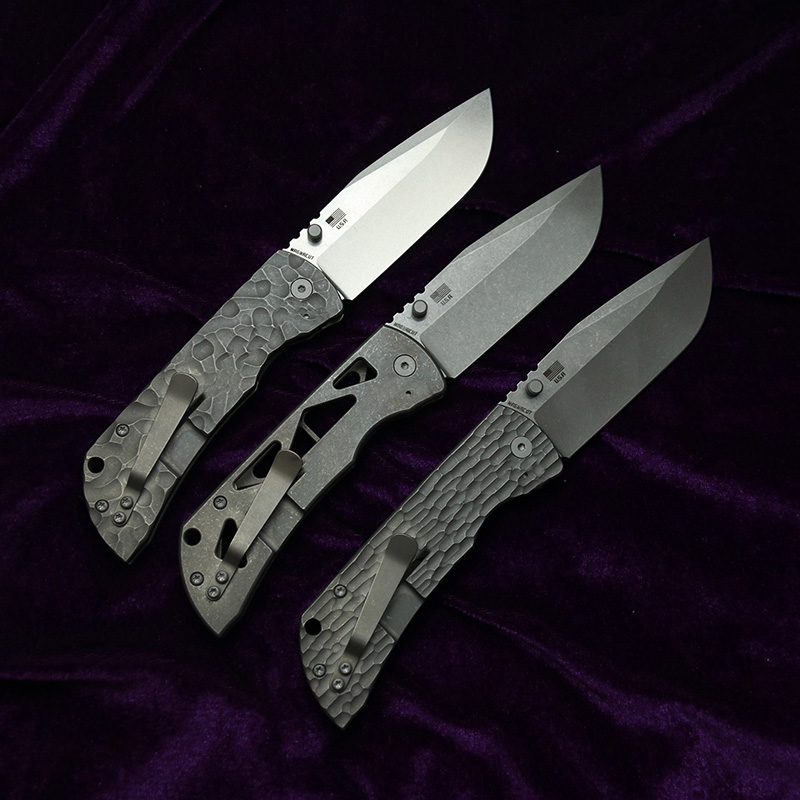 Pocket Knife Ceramic - LEMIFSHE製 3.5 Mac2 チタンハンドル 154cm マークマグナカットロゴ