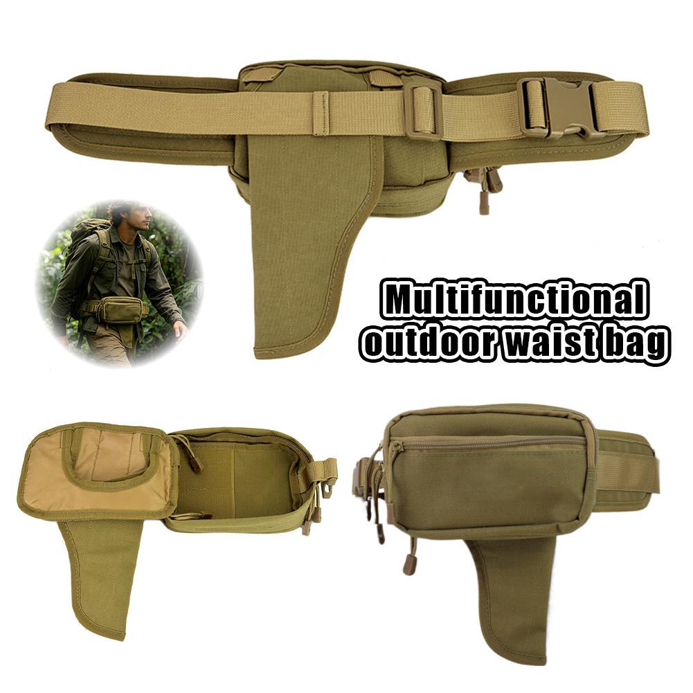 Edc Concealed Carry Bag - 盗難防止隠しキャリーウエストパック、男性女性用EDCカジュアルファニーパック、隠しホルスターポケット付きアウトドアトラベルベルトバッグ