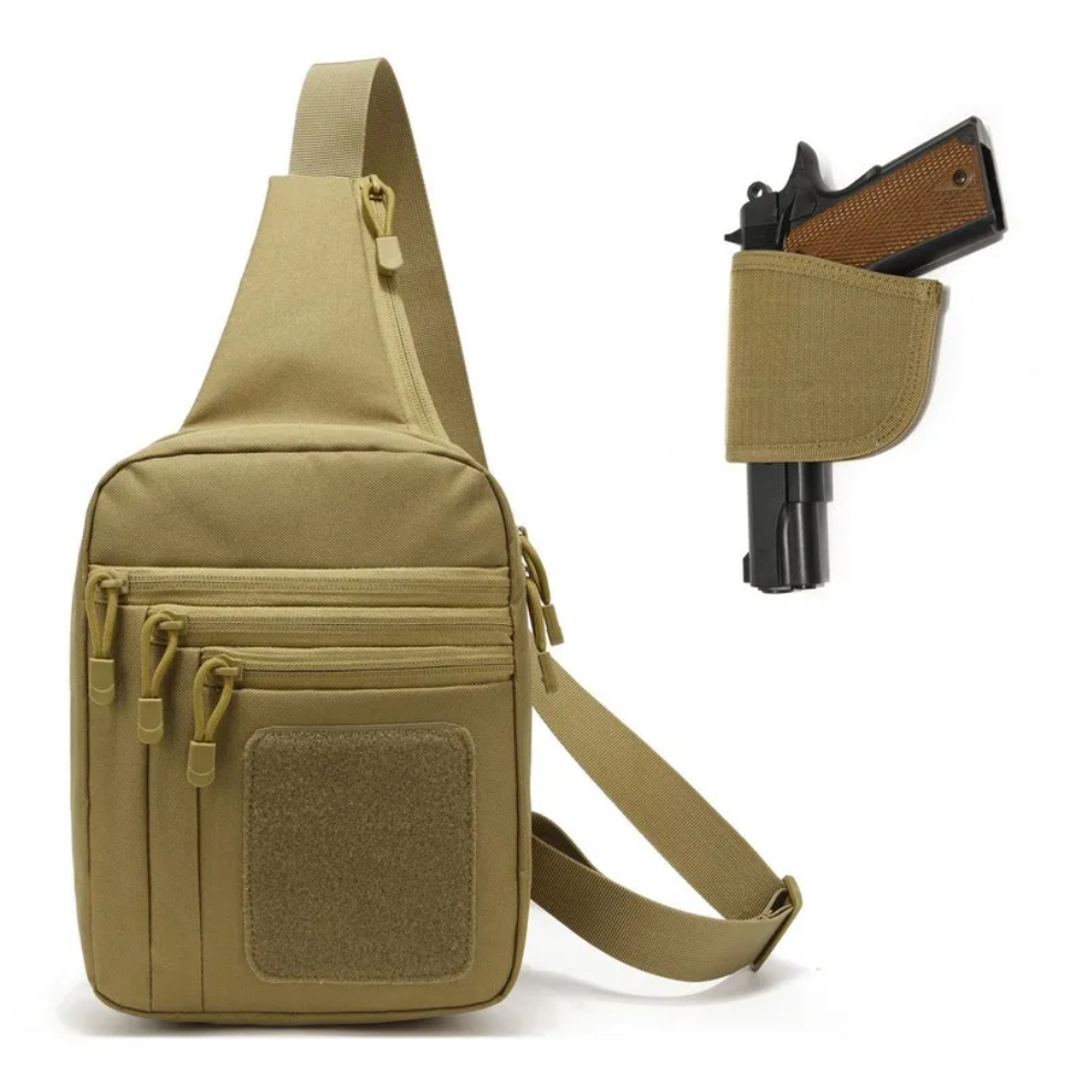 Edc Carry Gun - 新しい戦術的なチェストバッグピストルホルスター隠し銃キャリーポーチクロスボディ EDC パックコンバーチブルバックパック狩猟キャンプ用