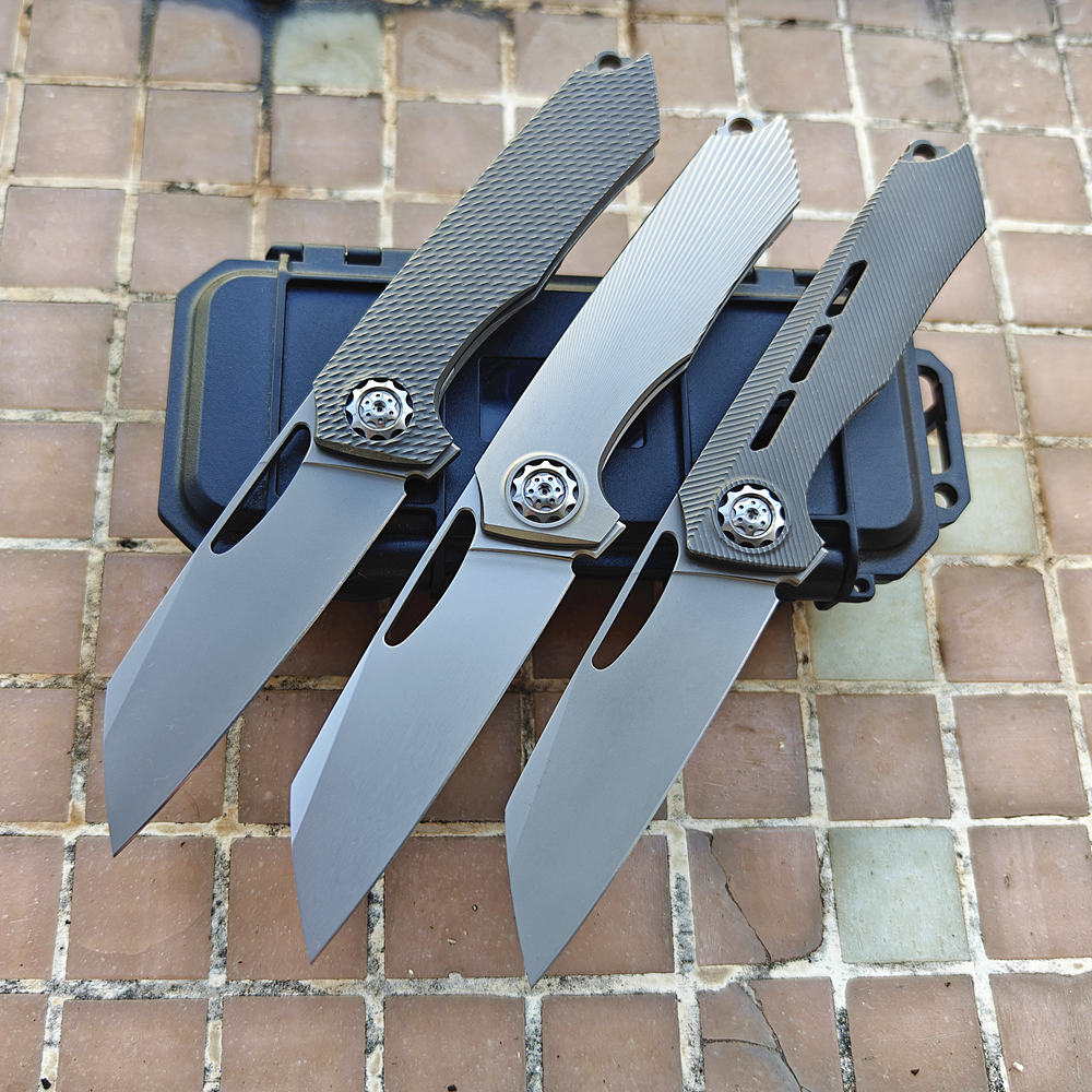 Pocket Knife Ceramic - 新しいニュートラライザーJUFULE製チタンハンドルセラミックベアリングポケットEDCツールキッチン用品ハンティングキャンプ154CMアウトドア折りたたみナイフ