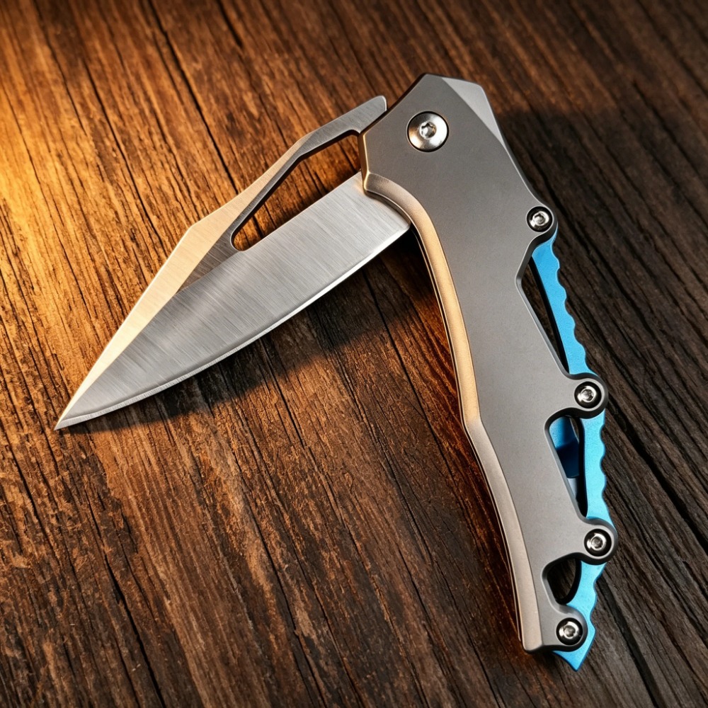 Edc Concealed Carry Knife - コンパクトなEDC折りたたみナイフ、D2鋼の刃、T6アルミニウムハンドル – キャンプ、ハイキング、日常持ち運びに最適 – 男性への理想的なギフト