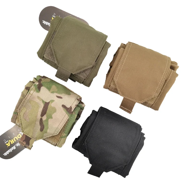 Edc Deep Carry - マルチカムドロップダンプポーチ戦術EDCマガジンポーチエアソフトギアミニ折りたたみ式リサイクルツールモールバッグ