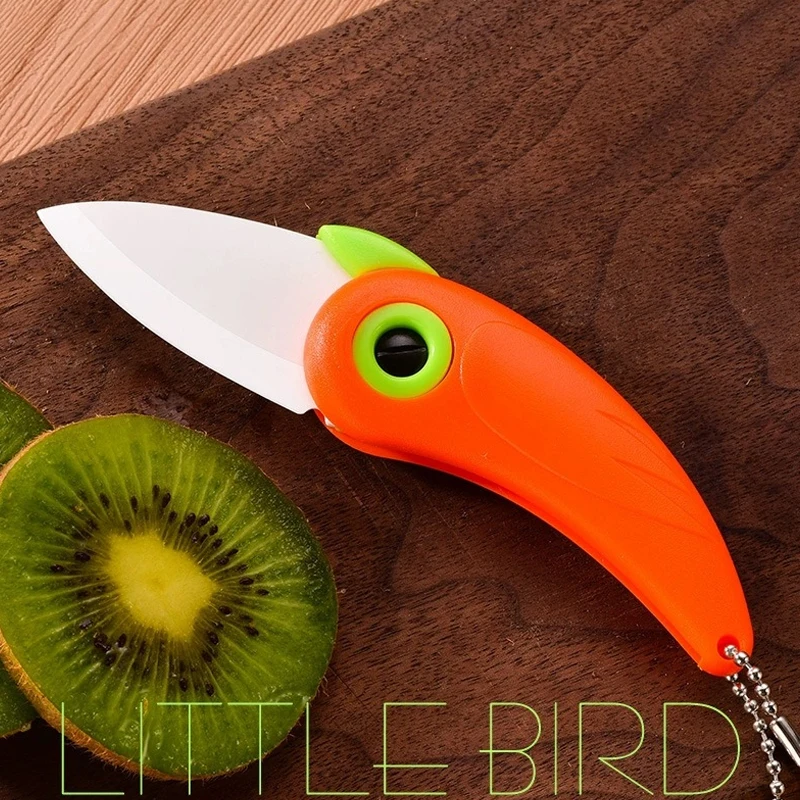 Pocket Knife Ceramic - 折りたたみ式カッター、ピクニックランチ、鳥、ミニフルーツ、カトラリー、カッター、バッグ、野菜、キッチン、ブレード、セラミック、ポケット、パレ、ピール、ピーラー、ボックスナイフ