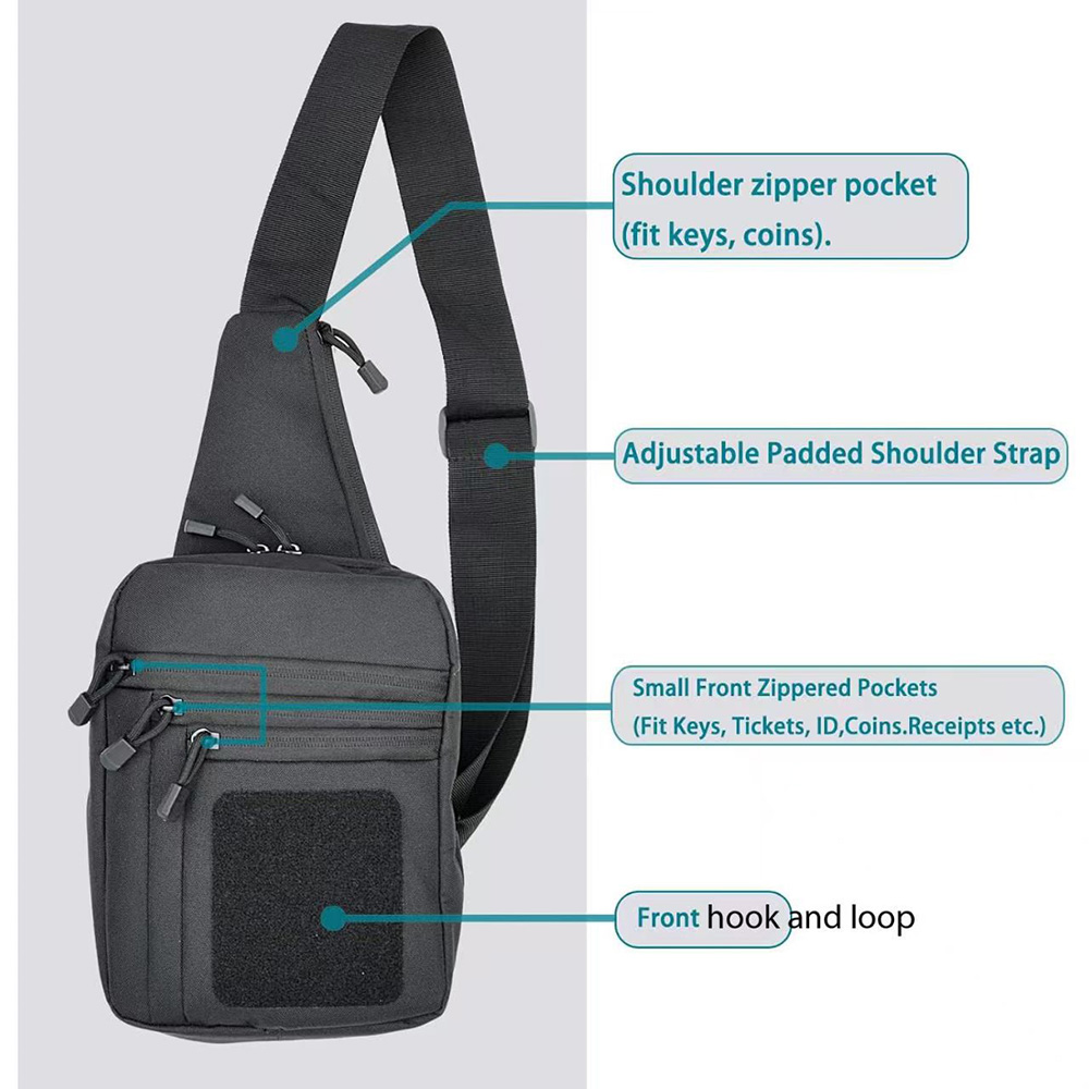 男女兼用バッグ - EDC ショルダーバッグ タクティカル  - Edc Concealed Carry Bag のレビューと価格