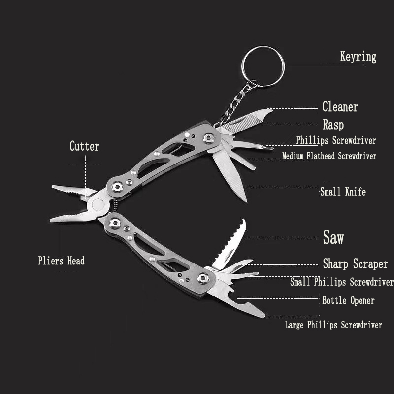MuqiNush 12 in 1 ミニキーホルダーマルチツー - Edc Carry Pliers のレビューと価格