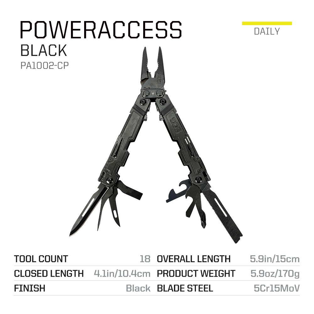 SOG 18 in 1 パワーアクセス コンパクトマルチツー - Edc Carry Pliers のレビューと価格