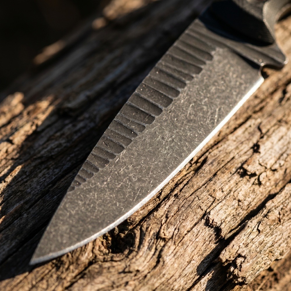 フルタングブッシュクラフトナイフ D2ブレード 滑り止めG1 - Edc Concealed Carry Knife のレビューと価格