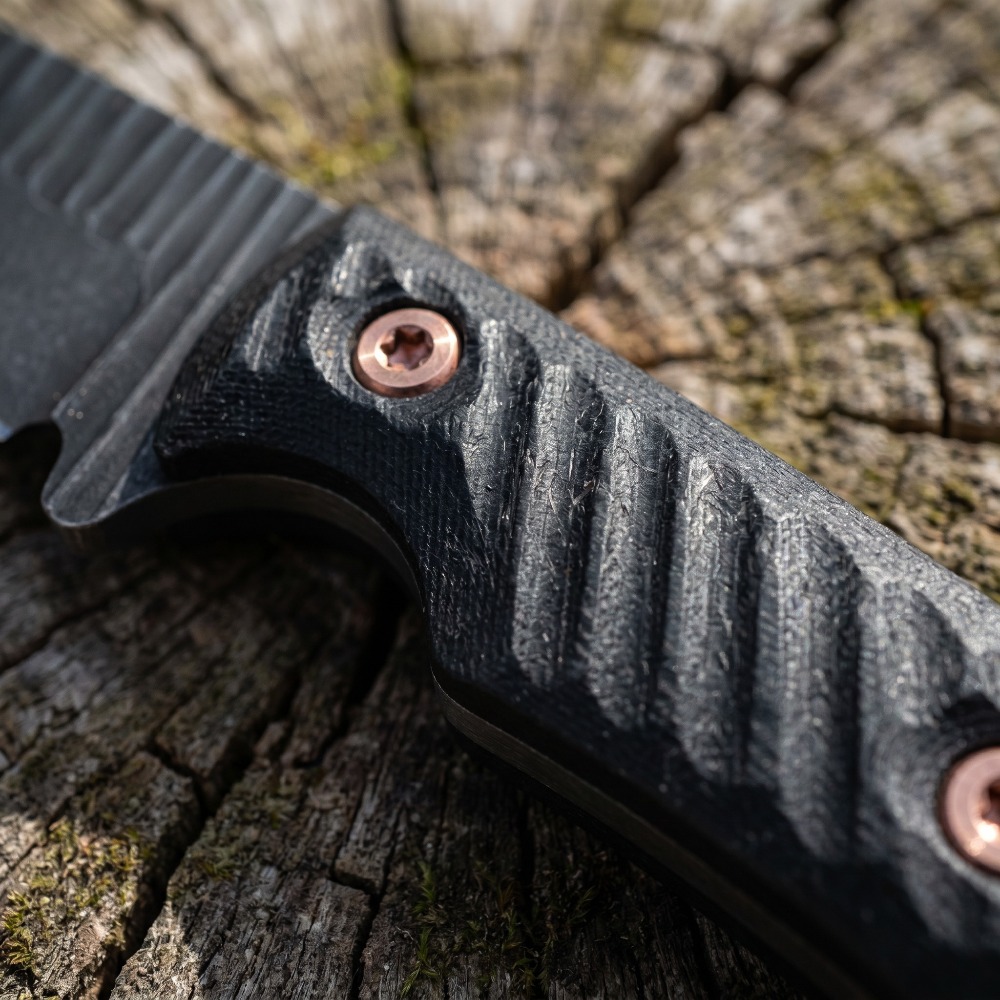 フルタングブッシュクラフトナイフ D2ブレード 滑り止めG1 - Edc Concealed Carry Knife のレビューと価格