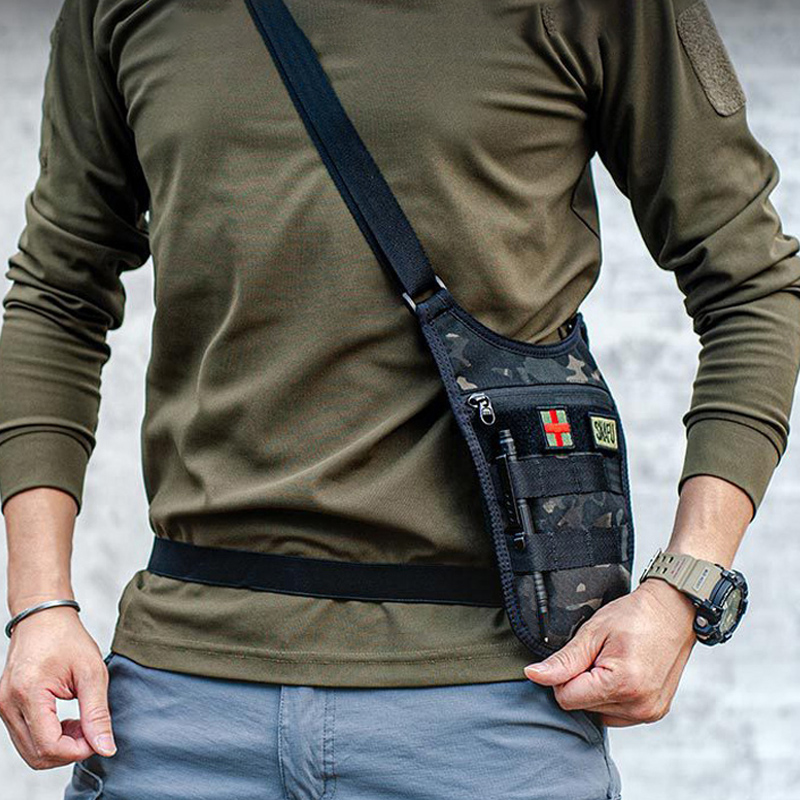 脇の下の戦術的なショルダーバッグ財布エージェント男性隠しモー - Edc Carry Box のレビューと価格