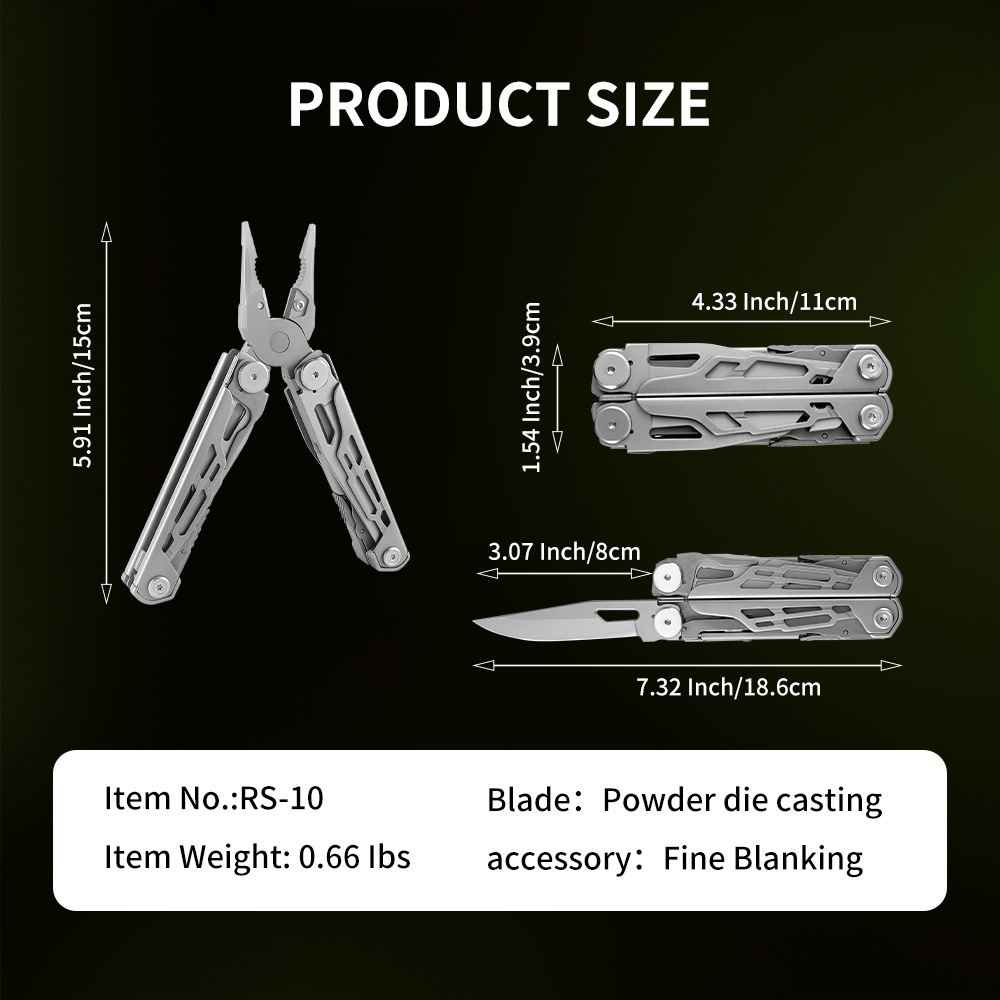 19 in 1 マルチツールプライヤー 折りたたみ式マルチツ - Edc Carry Pliers のレビューと価格