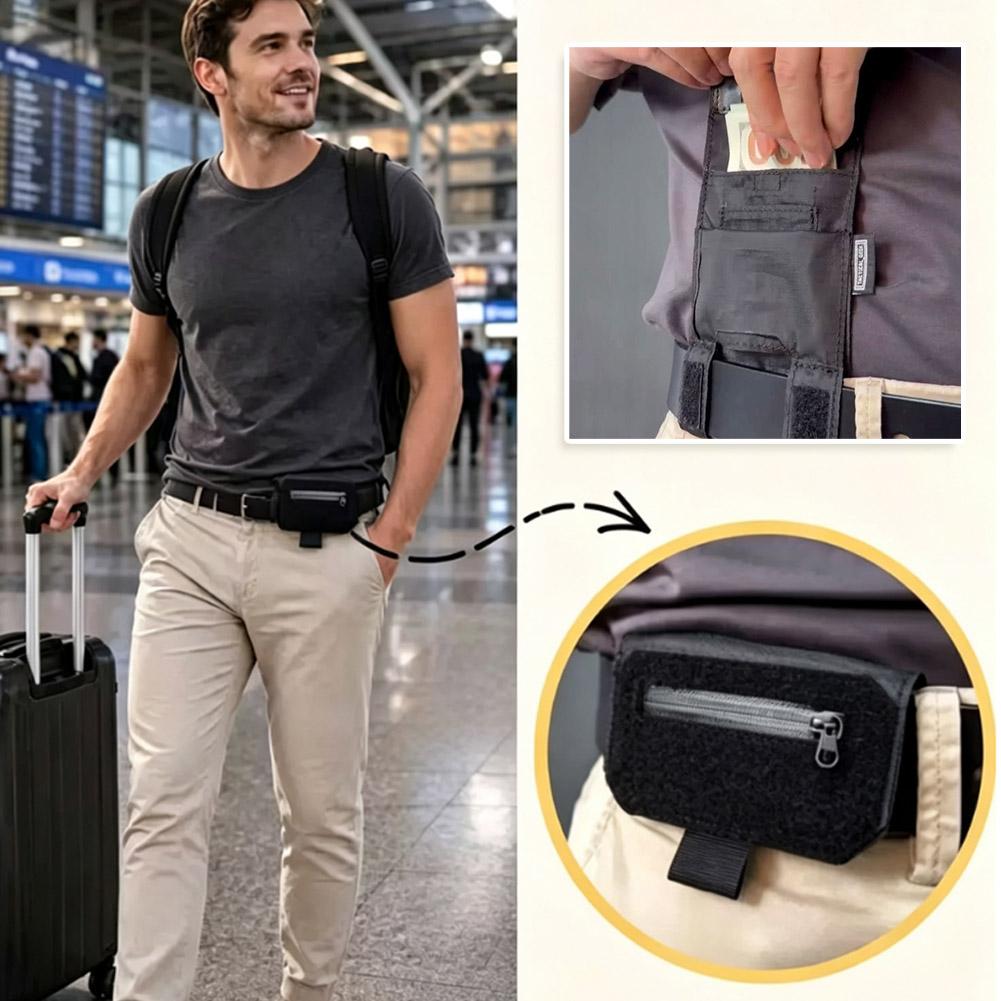 隠しトラベルウエストポーチ、現金とカード用の盗難防止マネーベ - Edc Concealed Carry Bag のレビューと価格