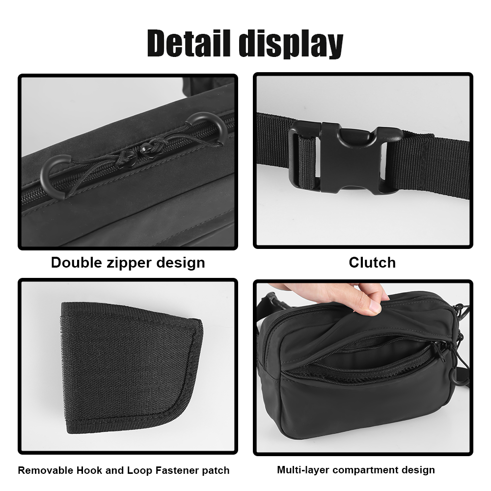 隠しキャリーウエストバッグ戦術的なファニーパックホルスターピ - Edc Concealed Carry Bag のレビューと価格
