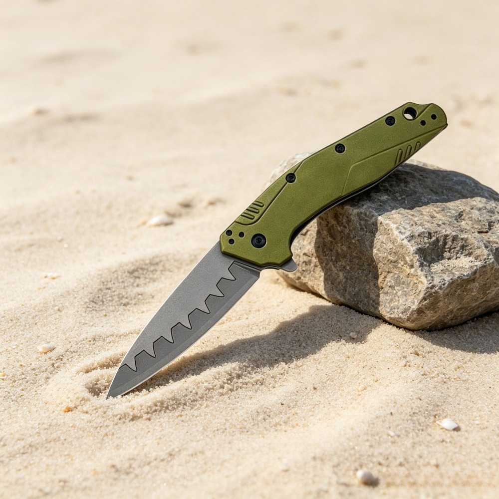 1812 EDC 折りたたみ式ポケットナイフ T6 アルミハ - Edc Concealed Carry Knife のレビューと価格