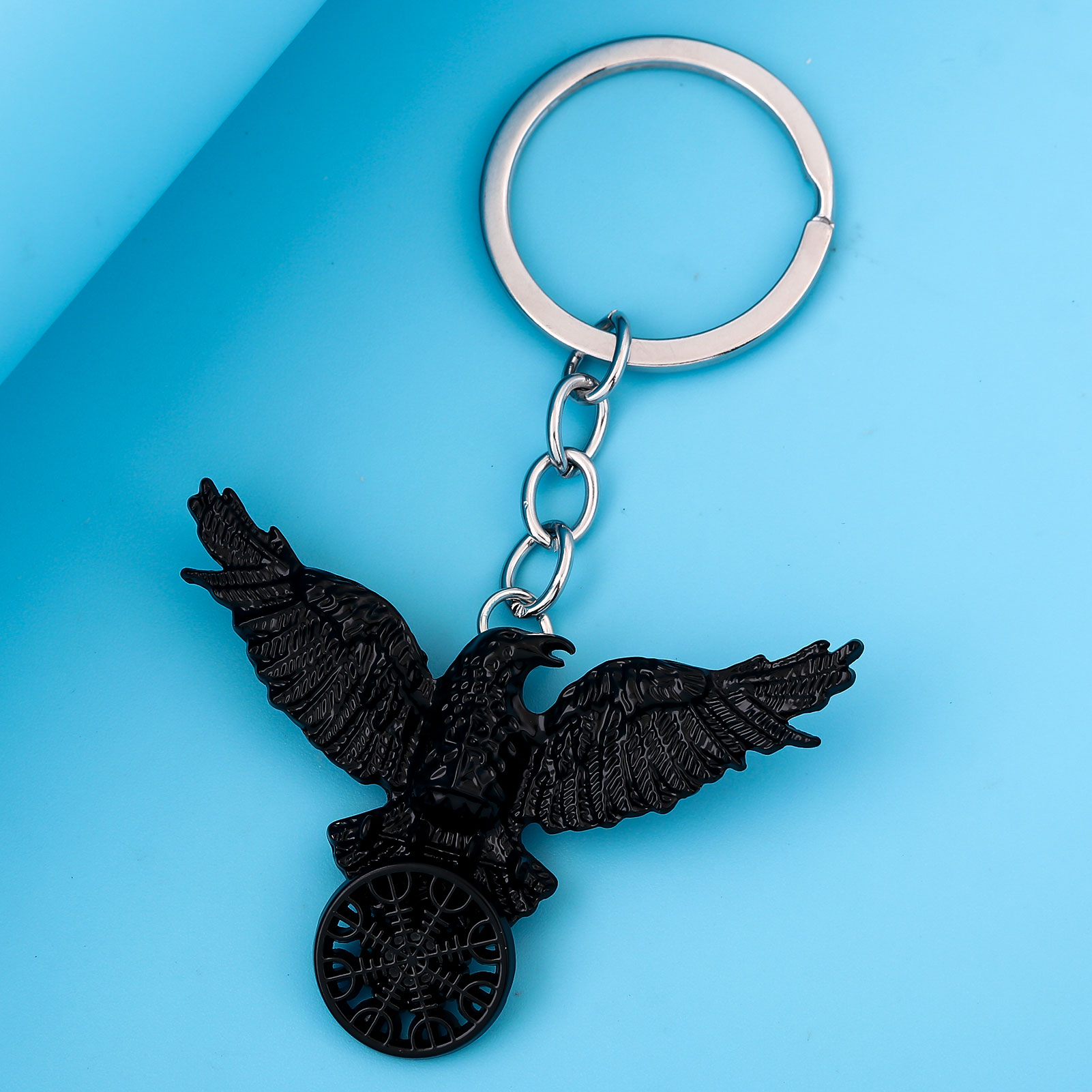 ヴィンテージ バイキング ブラック クロウ ネックレス オー - Compass Keychain Mini のレビューと価格
