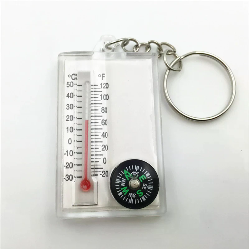 アウトドア登山用バックルコンパス ポインターキャンプツール  - Compass Keychain Mini のレビューと価格