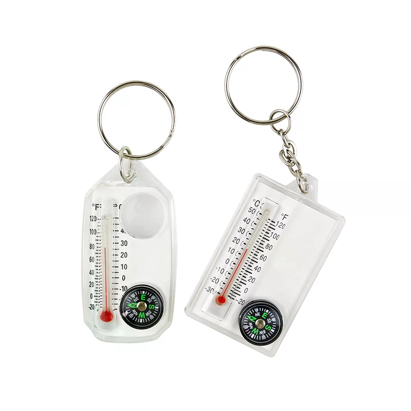 アウトドア登山用バックルコンパス ポインターキャンプツール  - Compass Keychain Mini のレビューと価格
