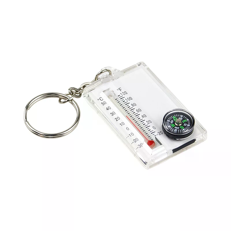 アウトドア登山用バックルコンパス ポインターキャンプツール  - Compass Keychain Mini のレビューと価格