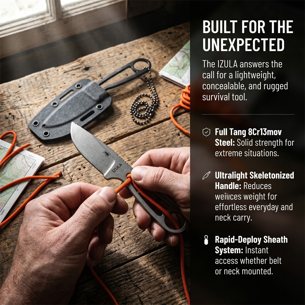 デイリーキャリーフルタング固定刃サバイバルナイフ高硬度ブレー - Edc Concealed Carry Knife のレビューと価格