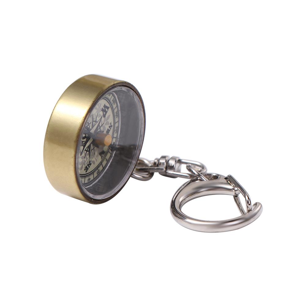 1 個キーホルダー亜鉛合金ヴィンテージポータブル登山用品ペン - Compass Keychain Mini のレビューと価格
