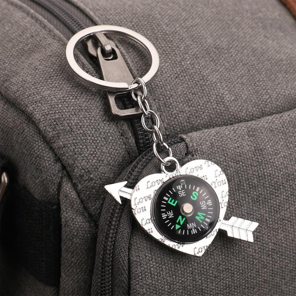 高級感のあるキーホルダー ミニ合金コンパスキーホルダー ハイ - Compass Keychain Mini のレビューと価格