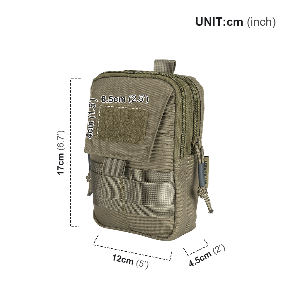 優れたライトスペインの戦術的なウエストフォンバッグ,携帯電話 - Edc Concealed Carry Bag のレビューと価格