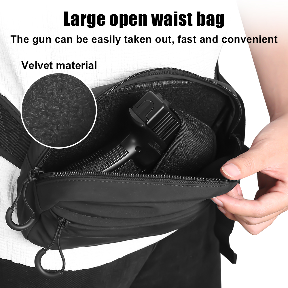 タクティカルクロスボディバッグ ピストルウエストパック 隠し - Edc Concealed Carry Bag のレビューと価格