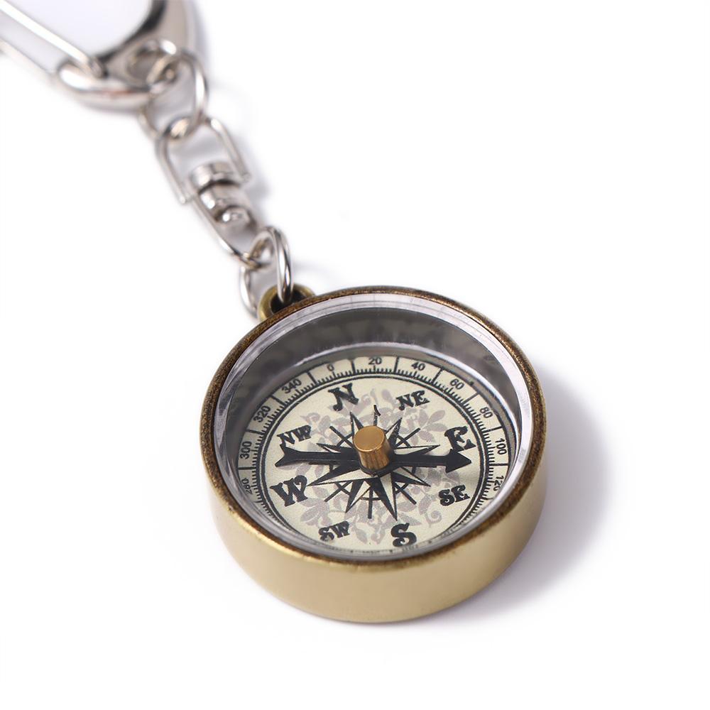 登山用品亜鉛合金キーホルダーナビゲーションツールペンダントポ - Compass Keychain Mini のレビューと価格