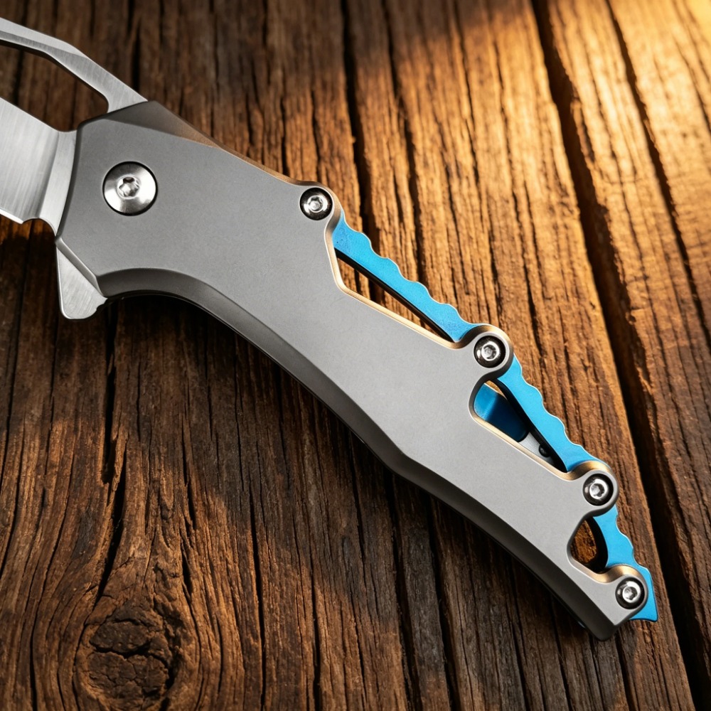 コンパクトなEDC折りたたみナイフ、D2鋼の刃、T6アルミニ - Edc Concealed Carry Knife のレビューと価格