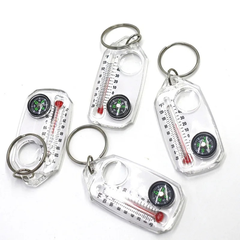 3 in 1 キーホルダーコンパス ポータブルミニキーホルダ - Compass Keychain Mini のレビューと価格