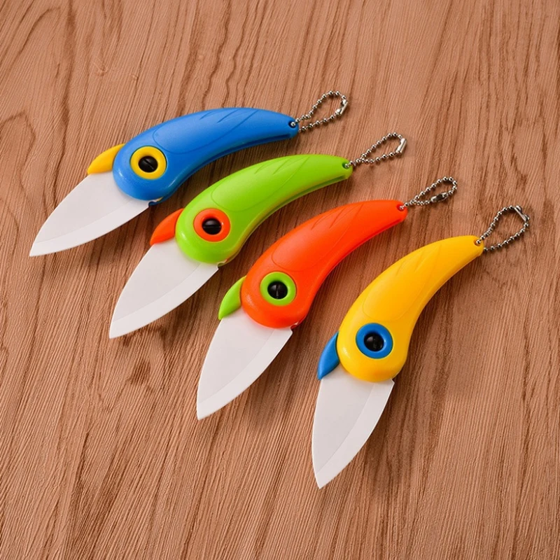 折りたたみ式カッター、ピクニックランチ、鳥、ミニフルーツ、カ - Pocket Knife Ceramic のレビューと価格