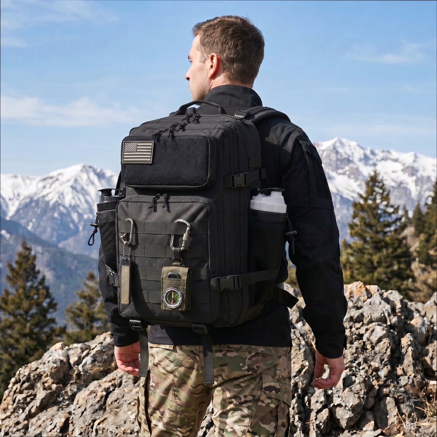 45L 大容量タクティカルフィッシングバックパック、釣り用リ - Edc Concealed Carry Bag のレビューと価格