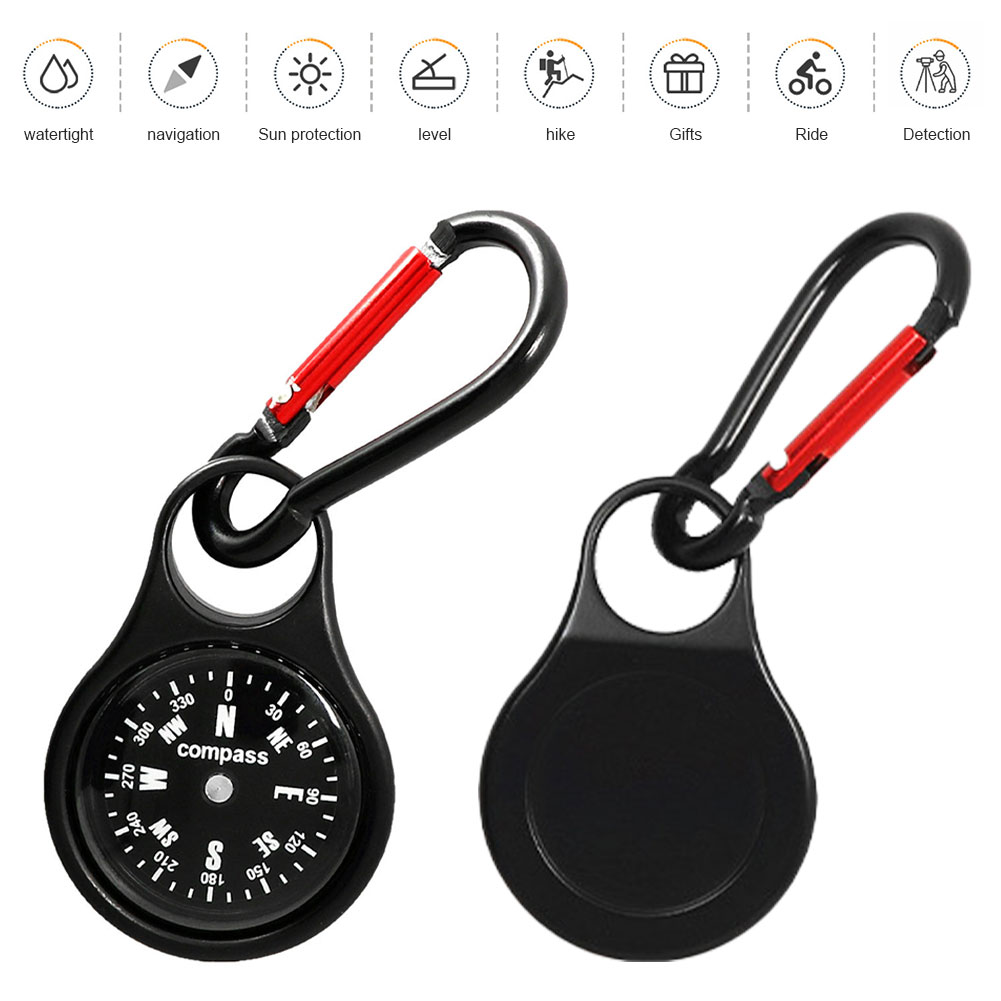 ミニサバイバルコンパス カラビナ付き 軽量クイックハンギング - Compass Keychain Mini のレビューと価格
