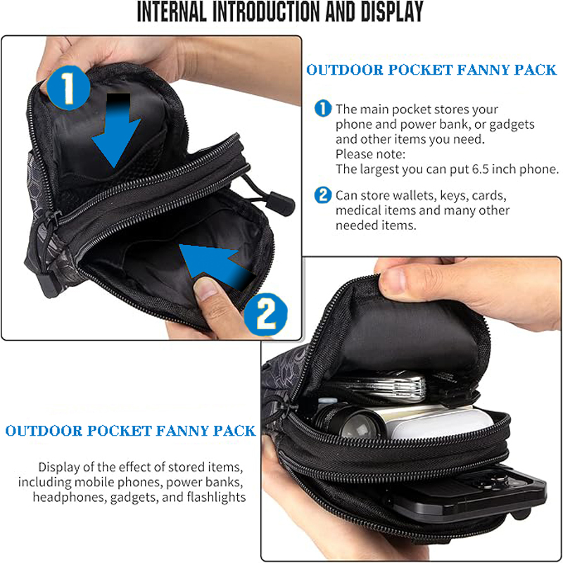 ユニバーサル EDC 戦術モールポーチウエストバッグ携帯電話 - Edc Deep Carry のレビューと価格