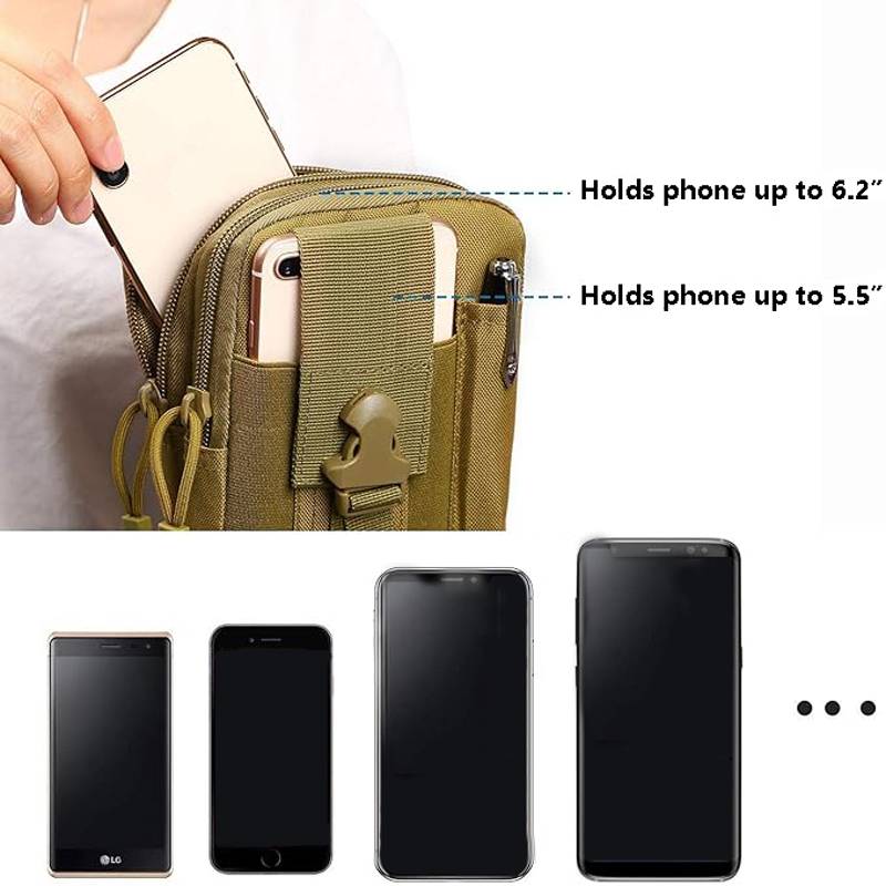 ユニバーサル EDC 戦術モールポーチウエストバッグ携帯電話 - Edc Deep Carry のレビューと価格