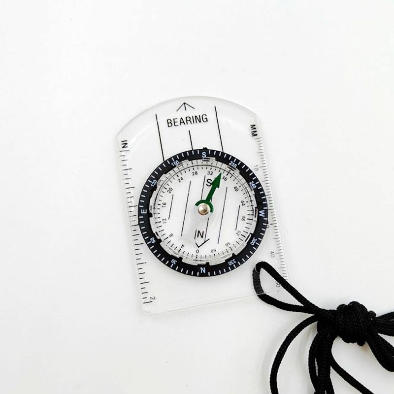 1個入り 新品 アウトドア ミニ アクリル製 透明スケールコ - Compass Keychain Mini のレビューと価格
